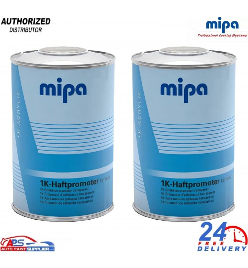 2x MIPA Adhesion Promoter 1L – For Plastic, Aluminium, Copper Panels